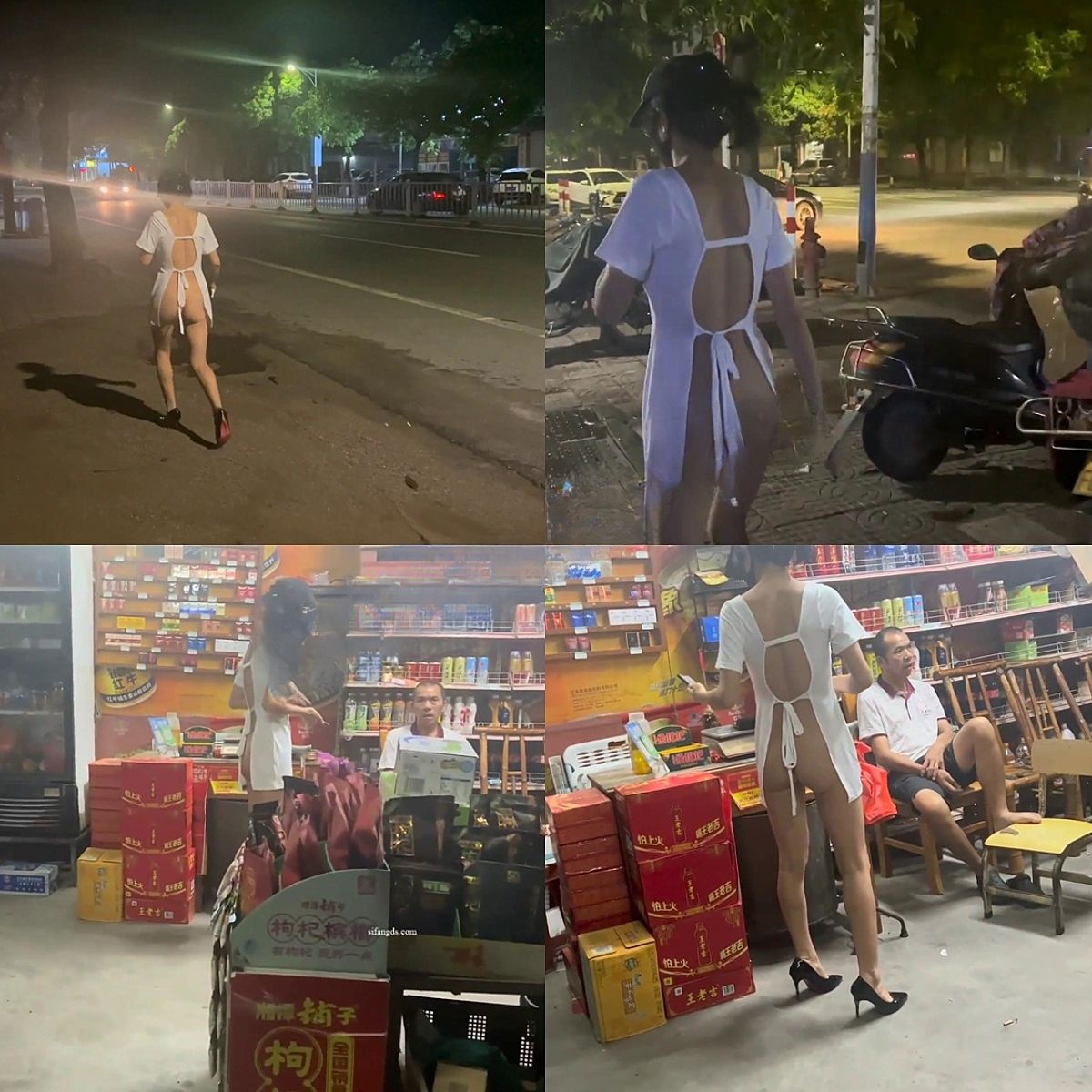 cikaimoon - 大胆露出无视路人 调戏老头大爷（6）