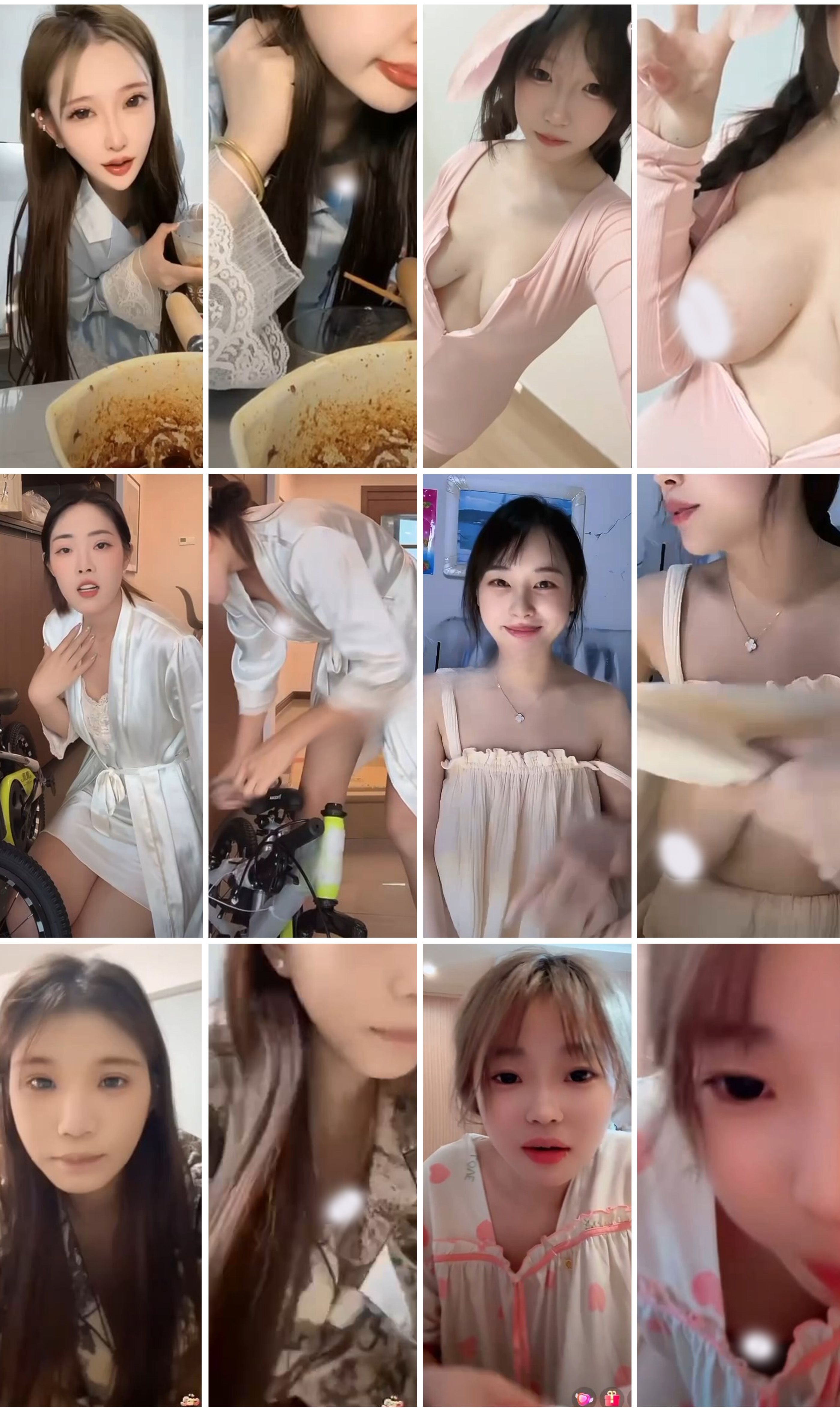 颜值主播各显神通 擦边 闪现走光 超多美女合集