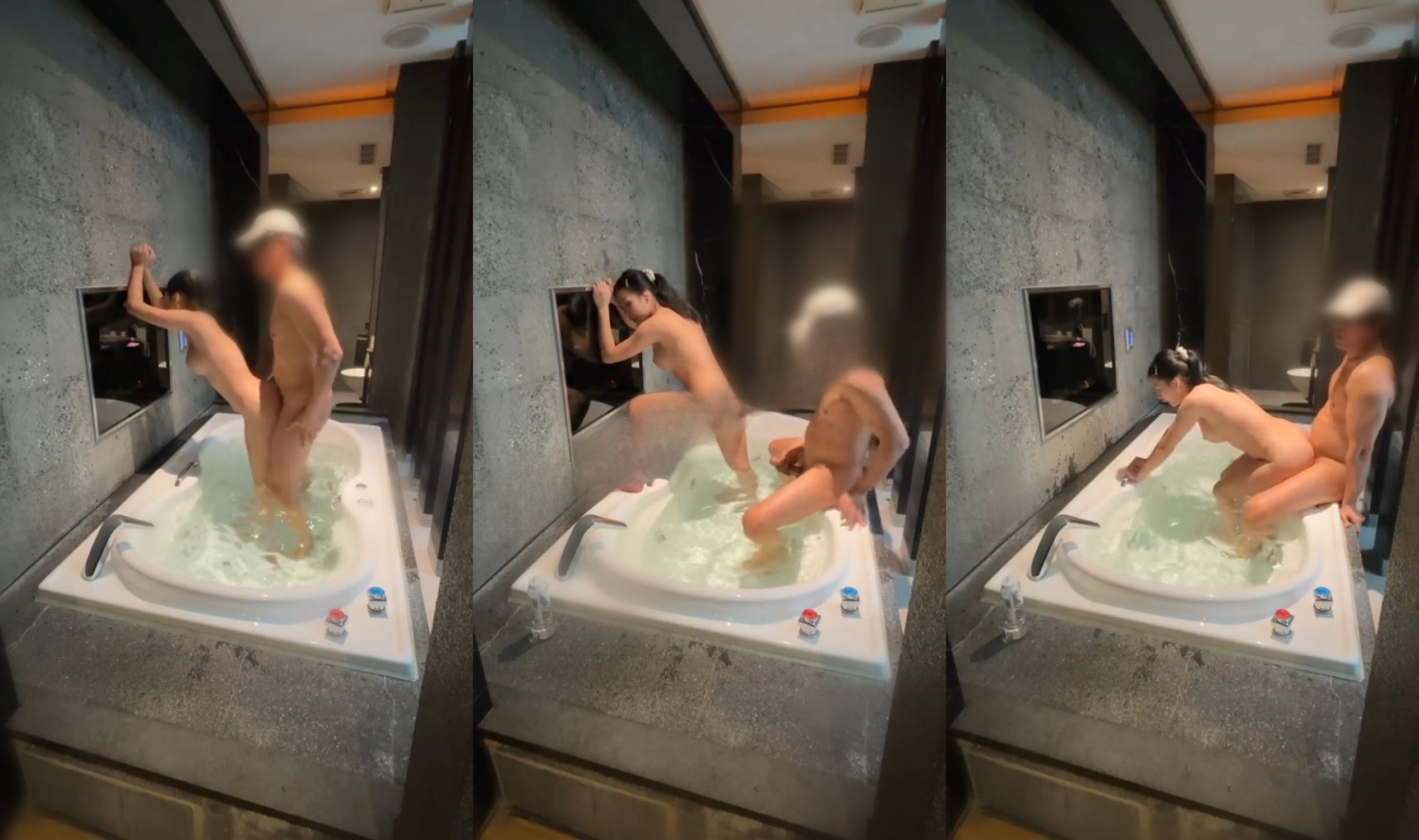 外站大神约啪极品巨乳小嫩妹从浴缸里干到洗澡间