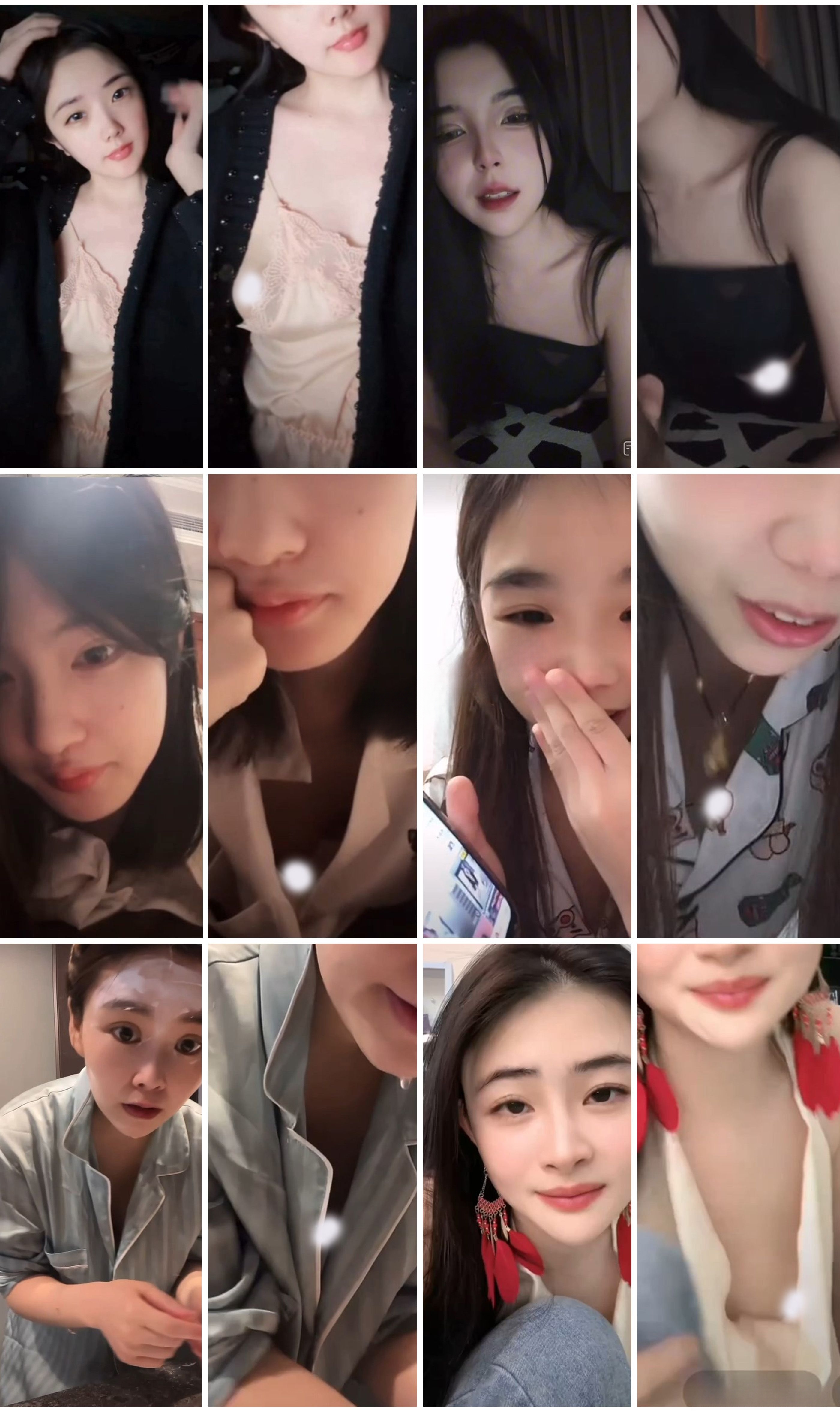 颜值主播各显神通 擦边 闪现走光 美女是真的多