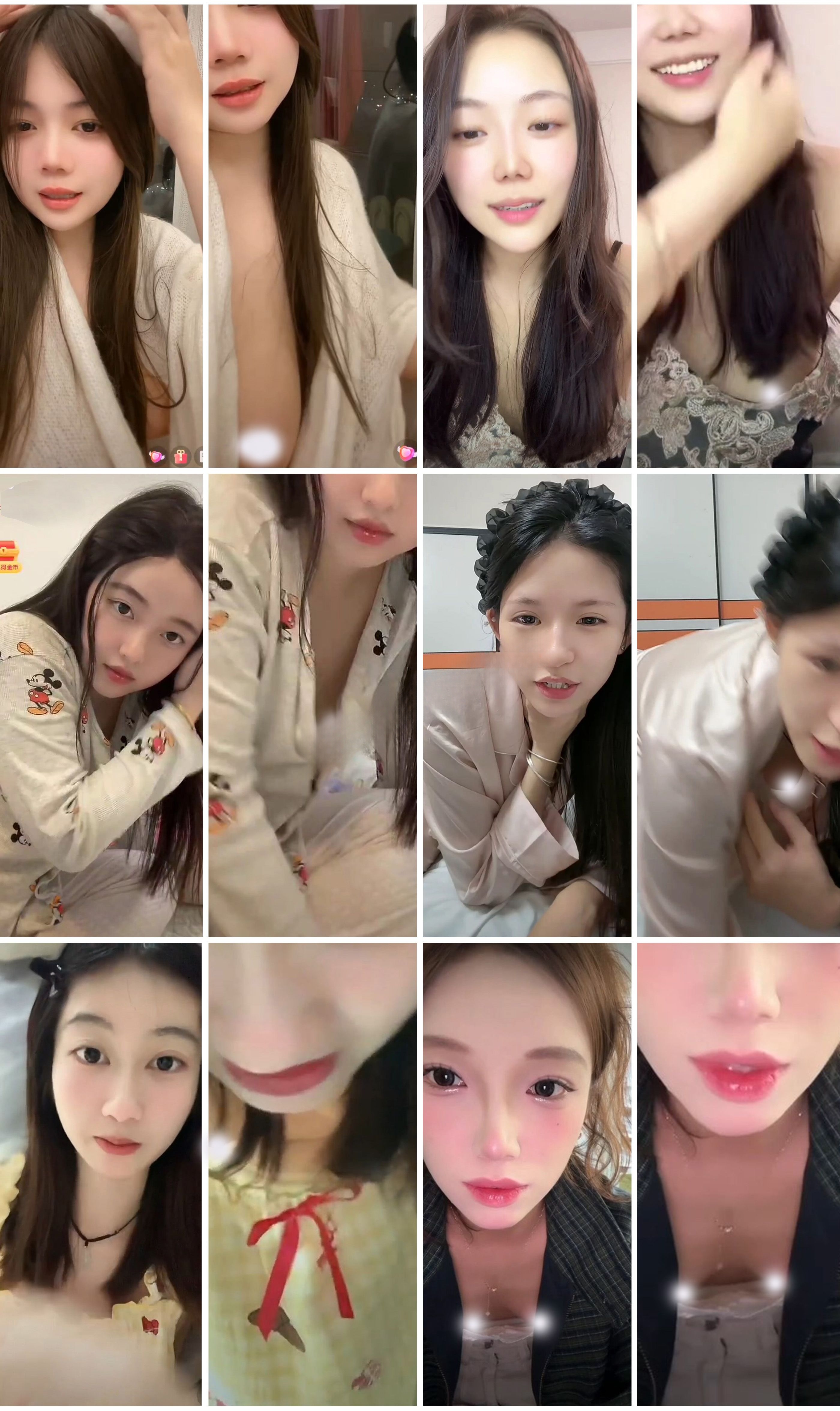  颜值主播各显神通 擦边 闪现走光 超多美女合集